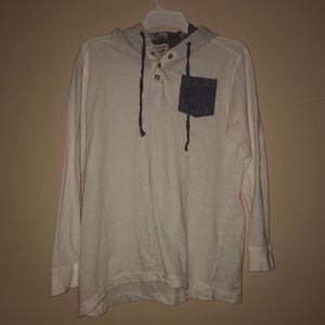 Surf White T Shirt Hoodie